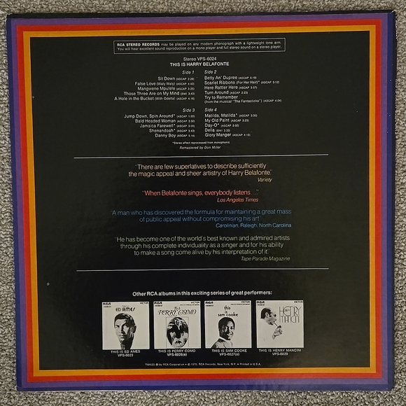 This is Harry Belafonte vintage Vinyl 2 LP Album 1970 - Picture 2 of 4